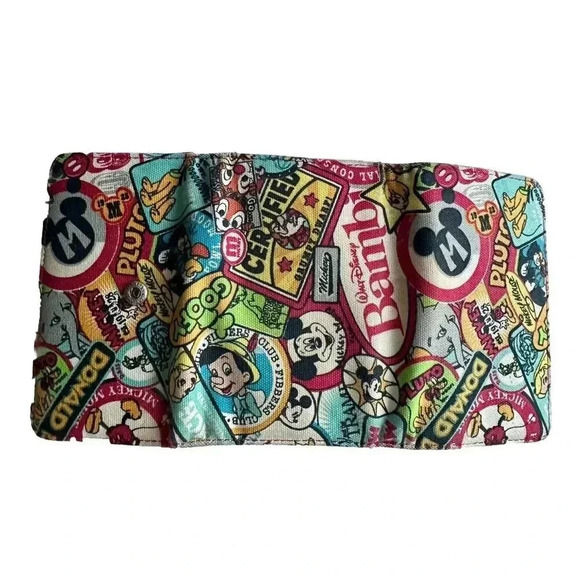 Disney Disneyland Mickey Mouse Donald Goofy Alice Womens wallet - Picture 5 of 7